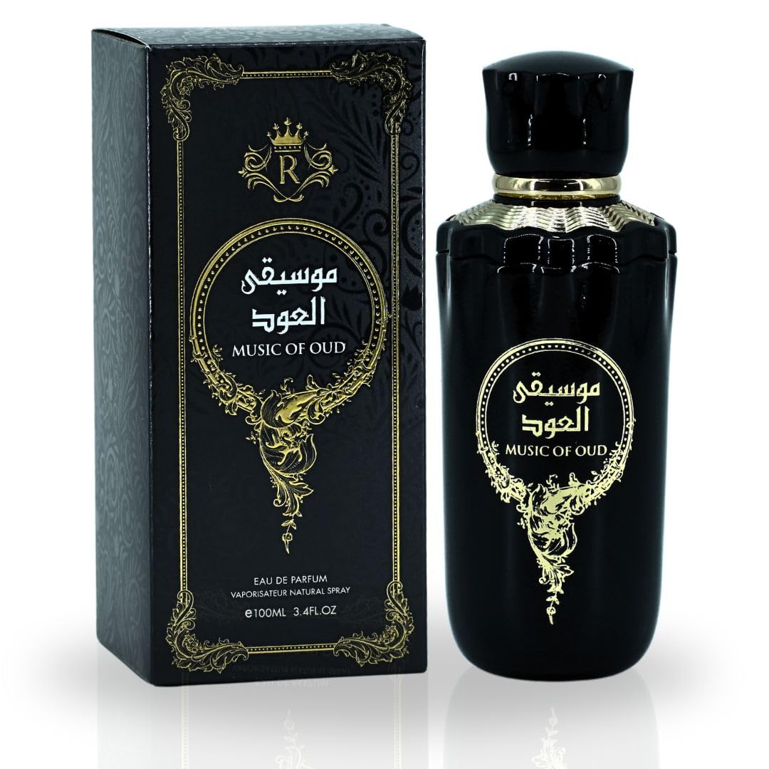 RISALA Music Of Oud EDP Spray 100ML OZ) Long Lasting, Luxurious,  Original Scents Of