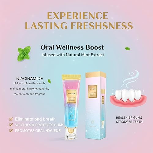 Miniatura 4 de Pasta dental blanqueadora probiótica, pasta dental blanqueadora intensiva de niacinamida, blanquea eficazmente los dientes, pasta de dientes Utogur