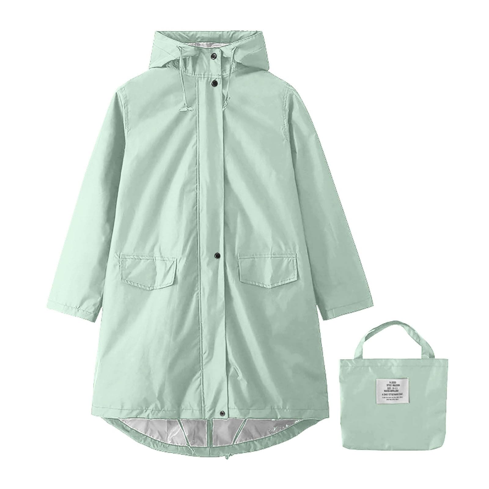 Poncho de lluvia impermeable para mujer Chubasquero EVA con capucha multifuncional reutilizable impermeable para senderismo, camping, pesca, bicicleta, ropa de lluvia