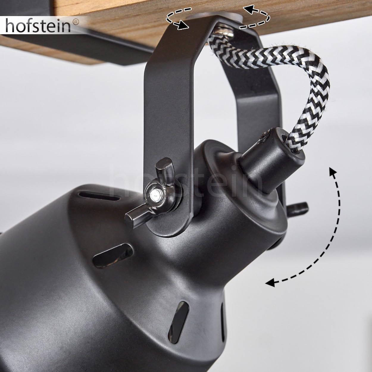 NETTLIFE Plafonnier Vintage Noir, 3 Spots E27, Design Industriel, Pour Salle à Manger, Cuisine, Salon | Leroy Merlin