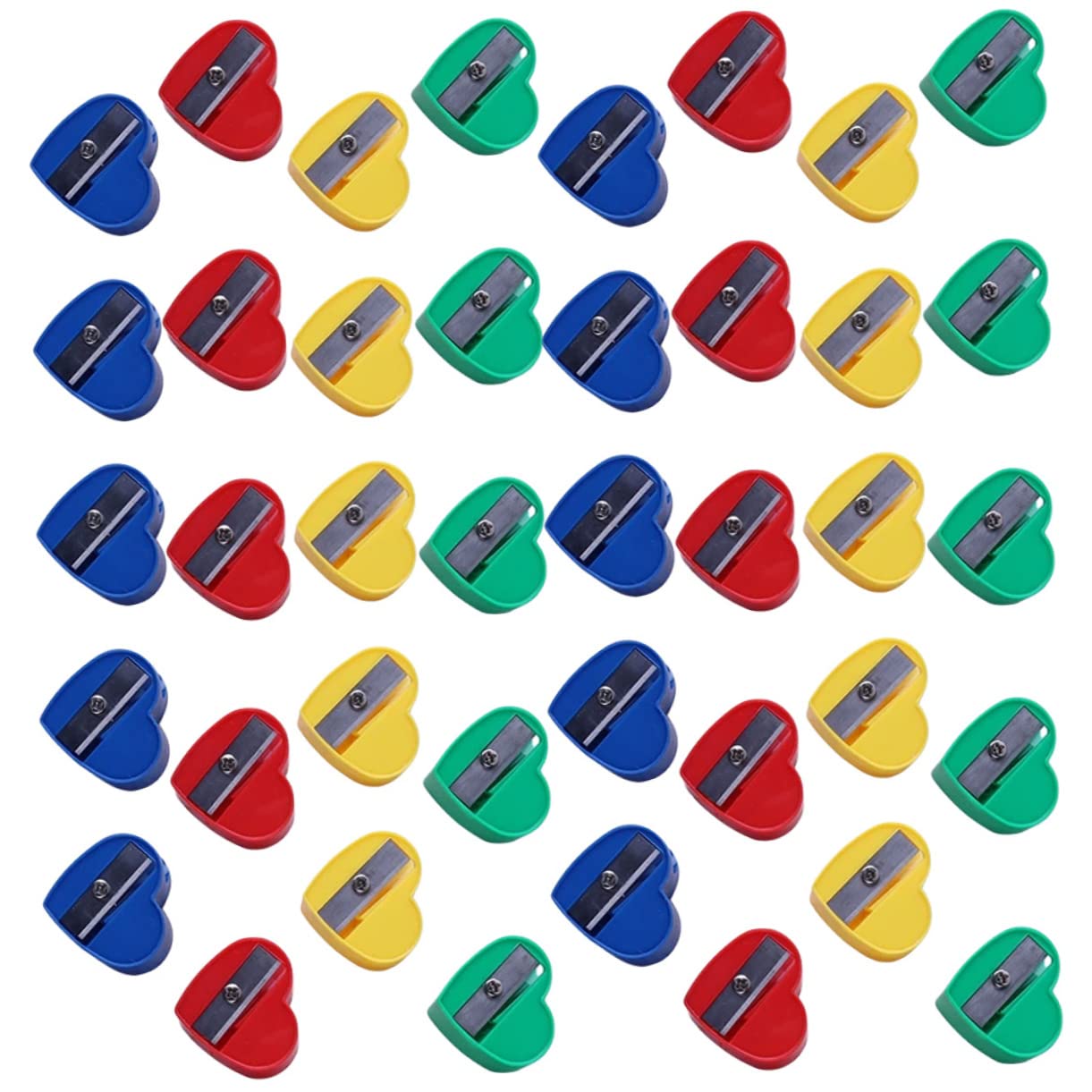 HOMSFOU 4 Set Temperamatite Manuale Design Carino Per Facile Trasportare E Riporre Adatto Per Scuola E Ufficio 40 Pezzi * 4