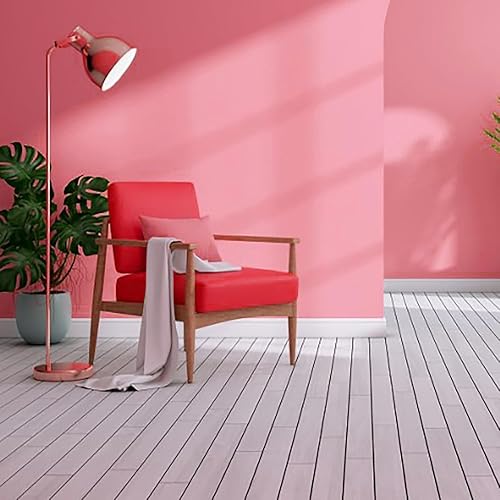 Miniatura 6 de Livelynine Papel tapiz rosa brillante, papel adhesivo rosa mate, impermeable, autoadhesivo, para dormitorio, habitación de niñas, envoltura de