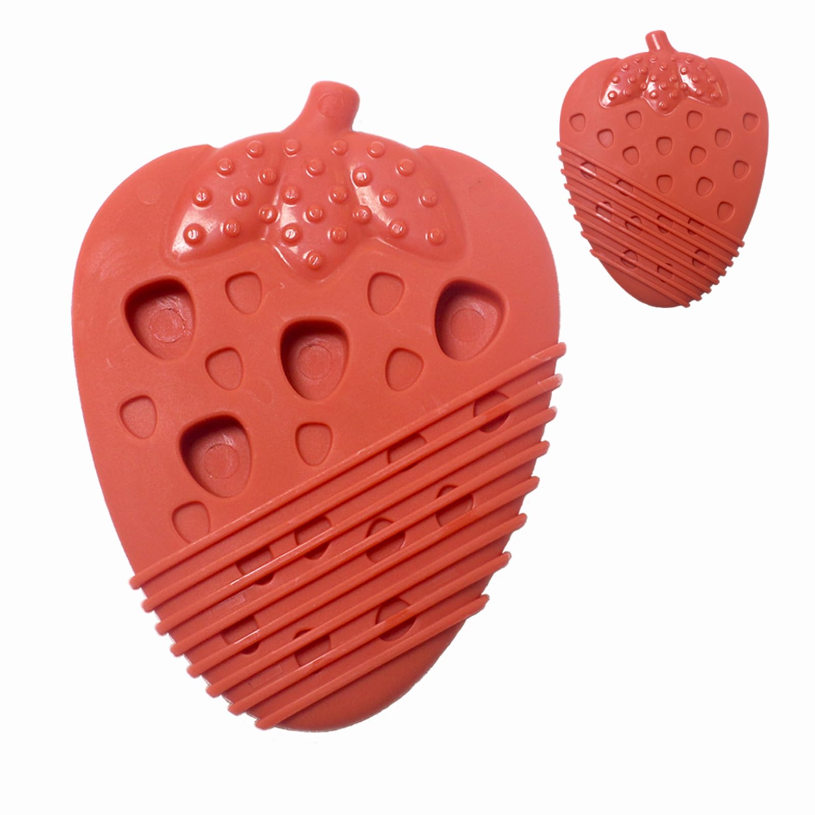 AMOMI PET Dog Licking Mat,Fun Fruit Shape Dog Toys Creative Design Pet Placcemat,Slow Feeder for Small Dogs (Grapes)