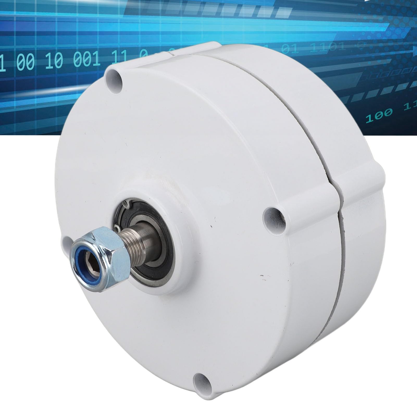 YWBL-WH Alternatore a Magneti Permanenti CA Trifase, Generatore di Motore Elettrico in Lega di Alluminio 12 V 100 W, Lubrificazione a Grasso, Compatto 14 X 14 Cm per Uso Domestico in Turbine Eoliche