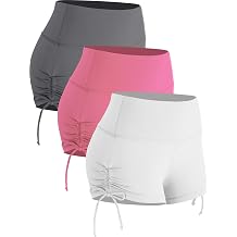 CADMUS Athletic Booty Shorts for Women 3 Pack High Waisted Workout Pro