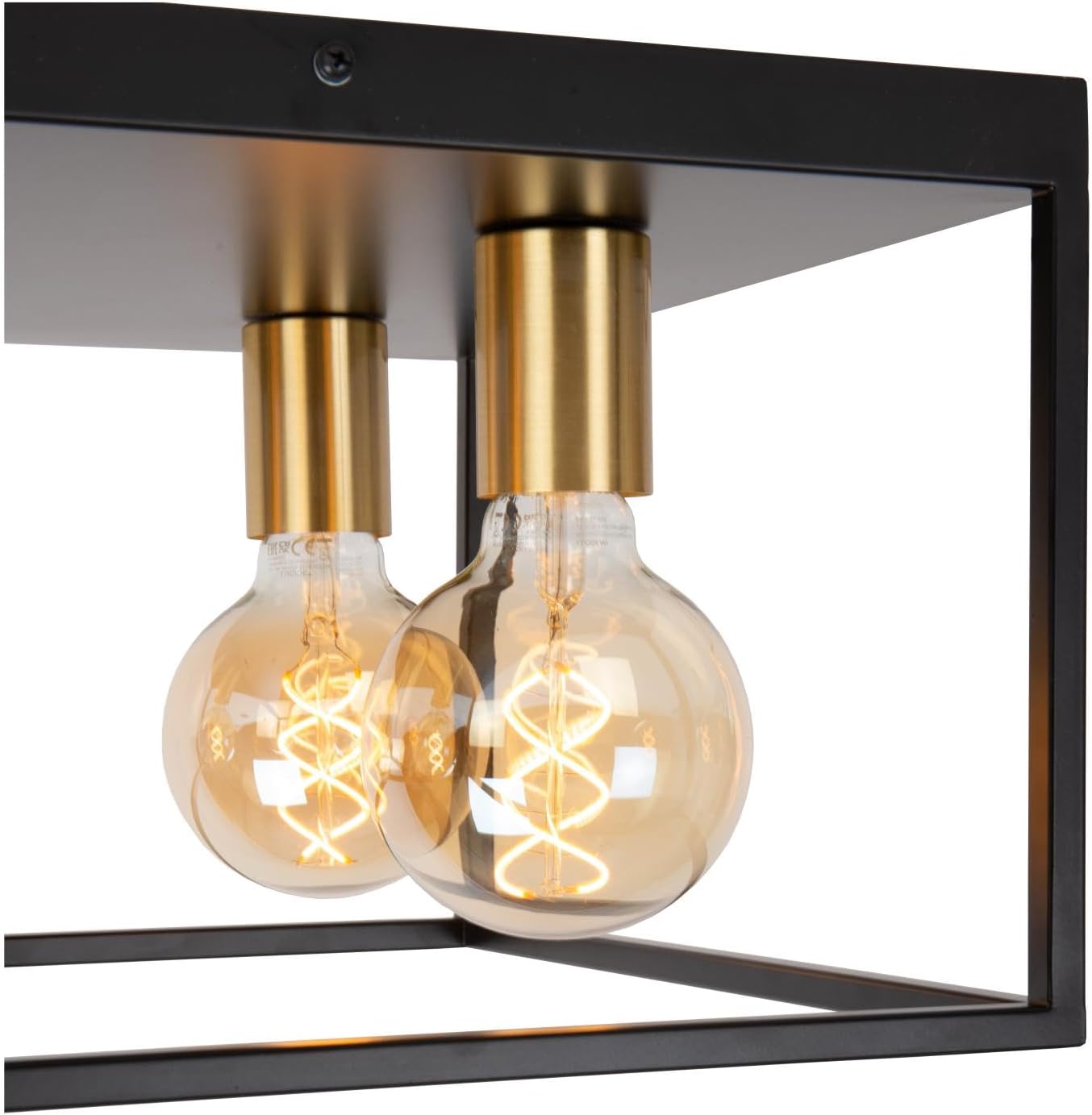 Lucide RUBEN Ceiling Light highlighting features: Dimmable, High Quality Metal, 2-Year A-Brand Warranty.