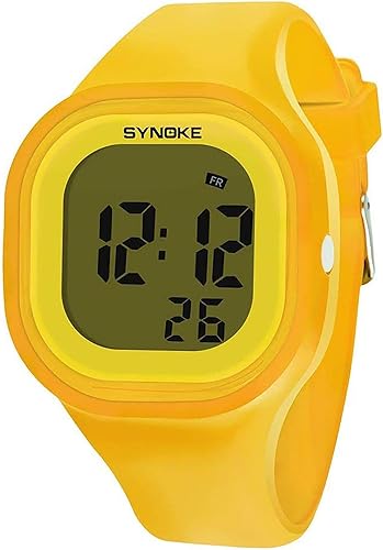 Gosasa Reloj luminoso impermeable masculino y femenino del silicón del electrón los 164.0 ft de los relojes LED de los deportes de Digitaces