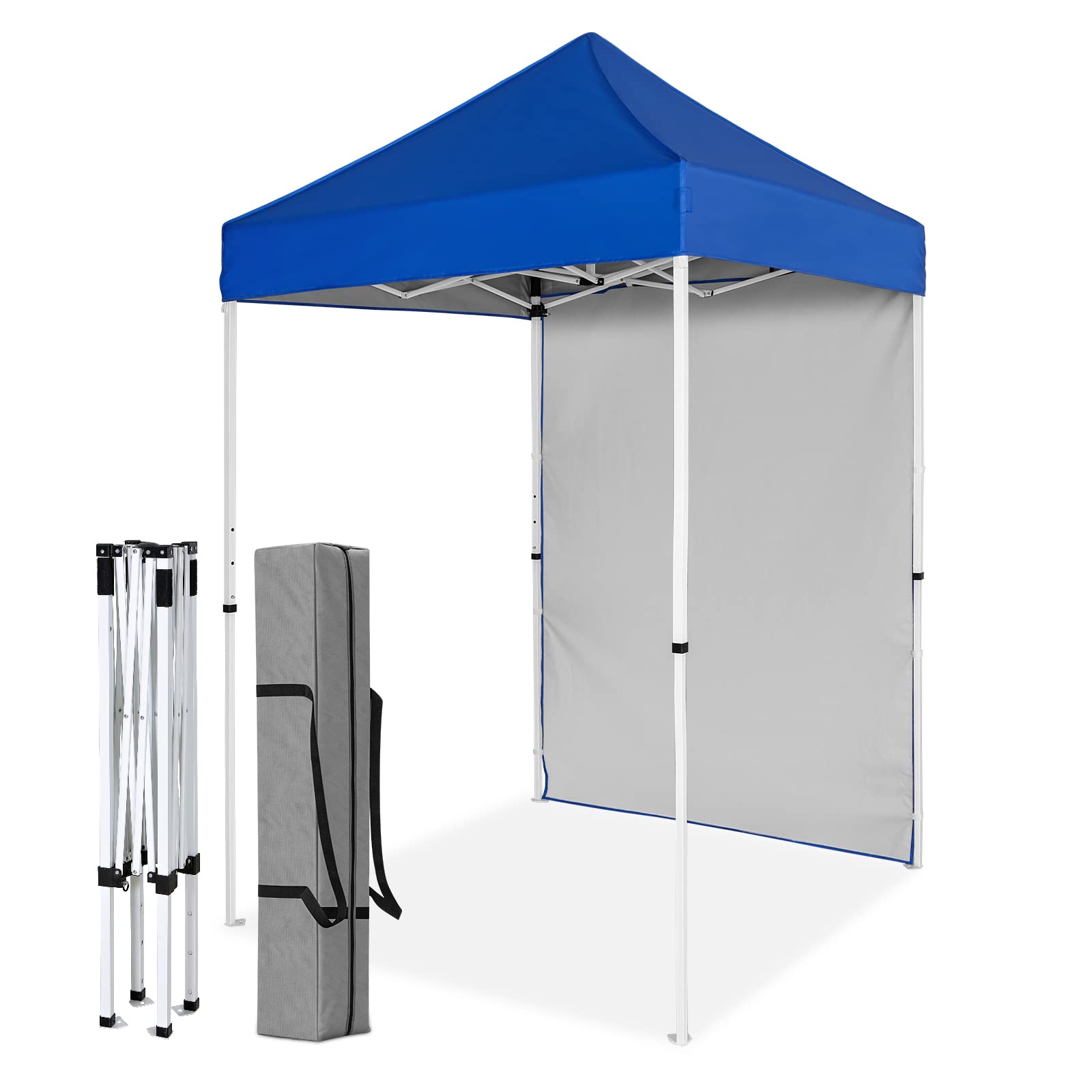 5x5 Pop Up Canopy Tent With Removable Sidewall - Instant Setup, UV Protection & Carry Bag | Outdoor Shade Shelter
