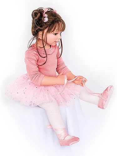 Miniatura 8 de The Ashton-Drake Galleries Muñeca Lara Ballerina Lifelike So Truly Real® con peso totalmente posable con piel de vinilo suave RealTouch® y tutú de