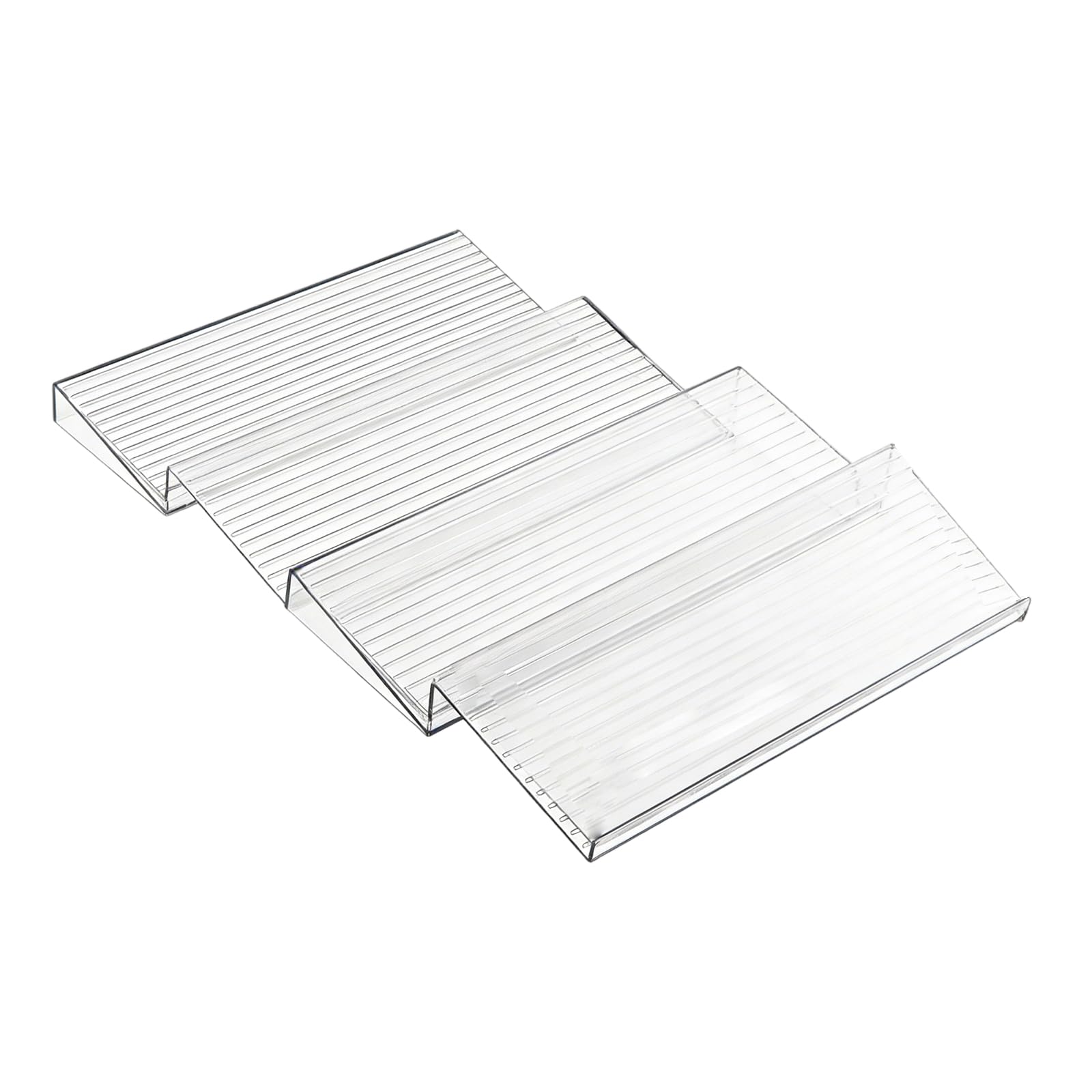 Buxuaaaa 4 Slices Easy To Clean Adjustable Bottles Shelf Tray For Kitchen Drawer Acrylic Construction Easy Installation Drawer Stand