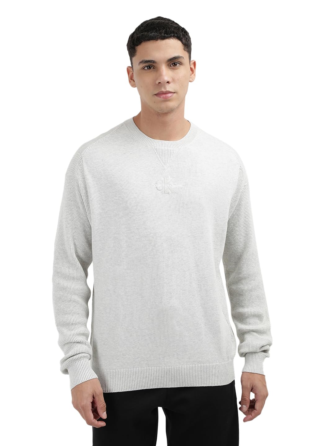 Calvin Klein Men Grey Color Sweater (L)-picture-37