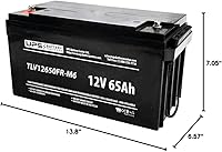 Vista 2 de UPSBatteryCenter® 12V 65Ah Batería de repuesto compatible para Exide EP65-12