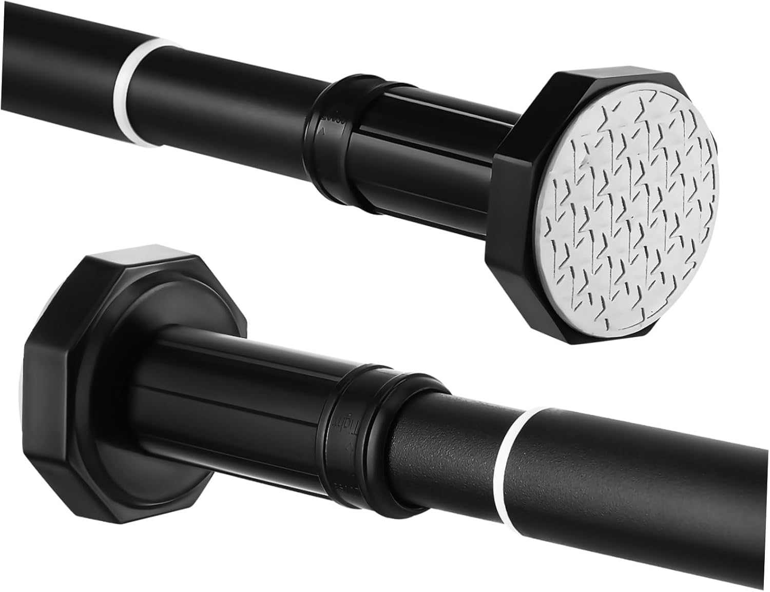 PRETYZOOM Extendable Tension Shower Curtain Rod Adjustable Clothes Drying Pole Multi Purpose Utility for Windows Room Dividers and Closet Organization