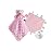 CREVENT Soft Plush Animal Face Security Blankets for Boys and Girls, Great Gifts for Birthday Baby Shower (Pink Bear + Tag)
