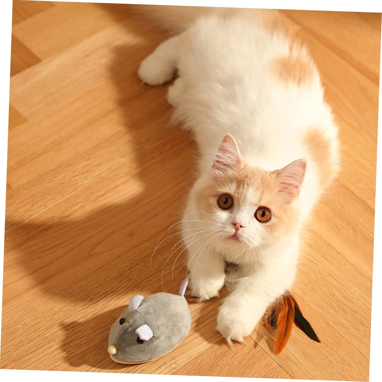 Toddmomy Lot De 3 Souris Électriques Rechargeables pour Chats Dintérieur Simulation De Souris pour Créer des Liens avec Votre Animal De Compagnie
