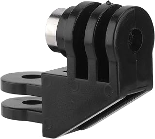 Adaptador de montagem em cotovelo, resistência a arranhões preta Fácil de instalar Plástico de montagem em cotovelo para GoPro Hero 8 para GoPro Hero 9