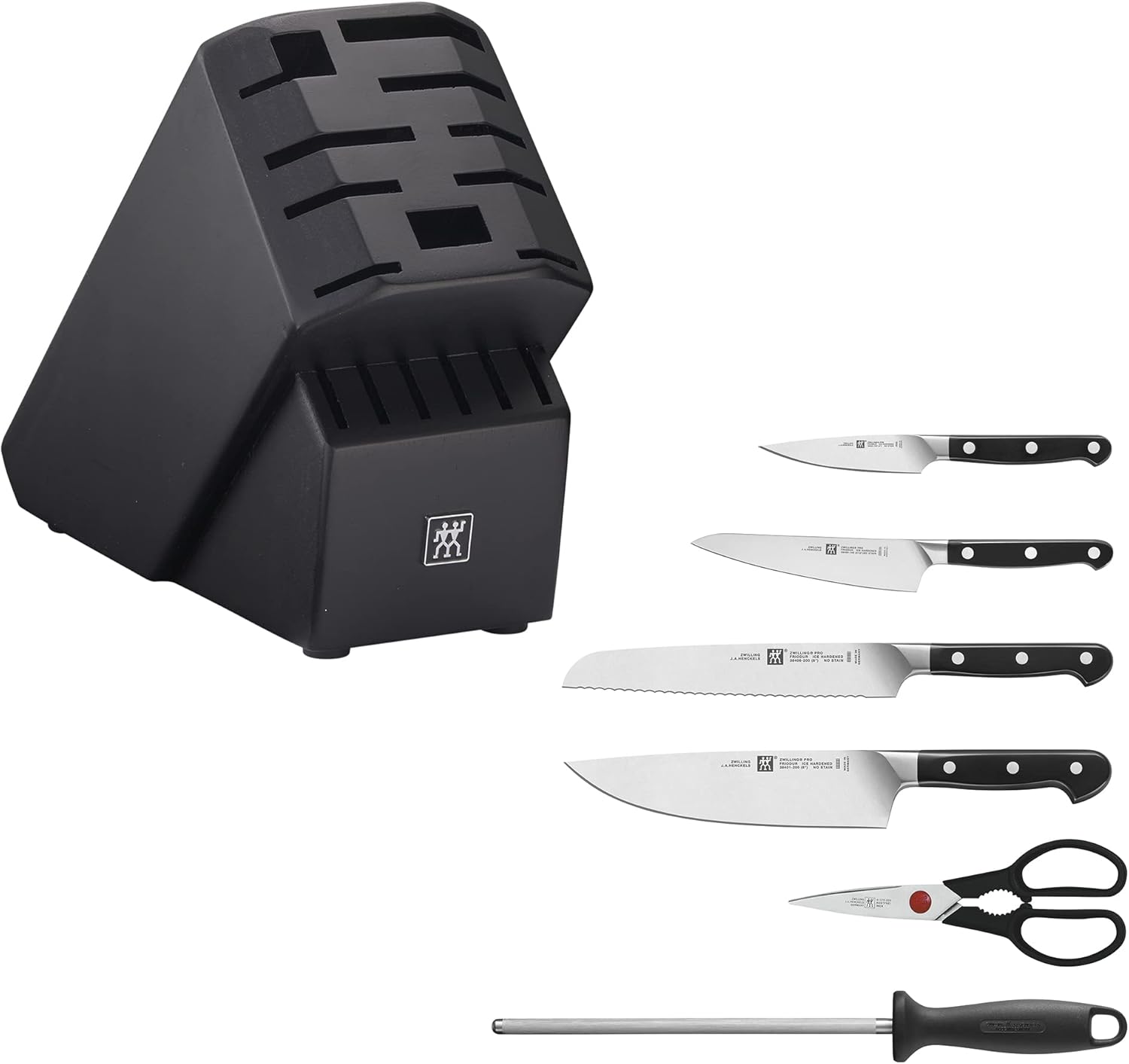 ZWILLING Pro 7-pc Knife Block Set - Black