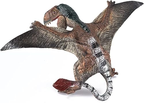 Miniatura 2 de Juguete de dinosaurio, figuras realistas de pterosaurio con alas jurásicas con boca móvil, figuras de dinosaurio pterodáctilo educativas realistas