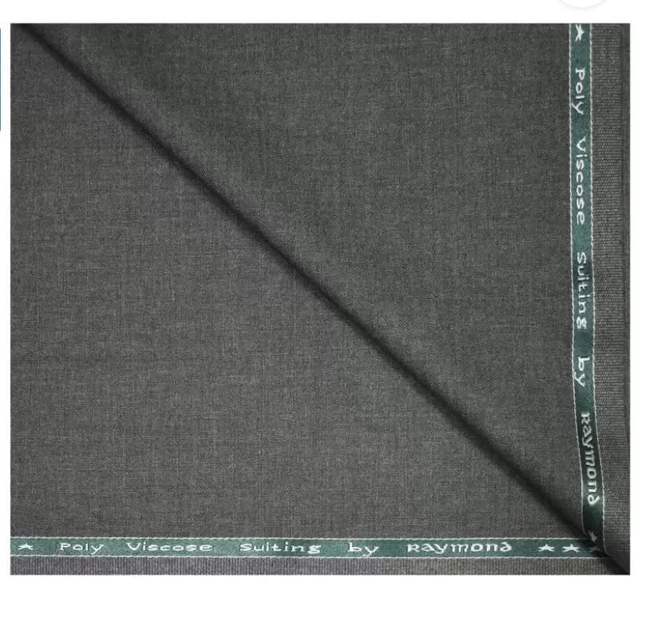 raymond Mens Poly Viscose Suit Fabric (3 Meters, All weather fabric, Dark Grey)-picture-35