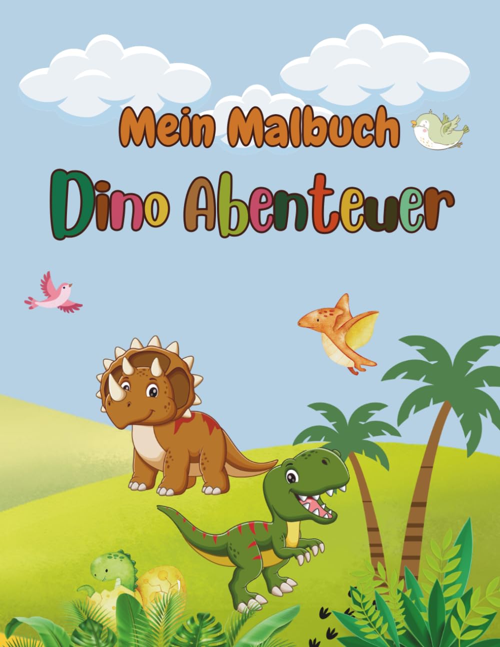 AriArt Kids – Mein Malbuch: Dino Abenteuer: Liebevoll gestaltete Dinosaurier-Ausmalbilder für kleine Entdecker | Fördert Fantasie, Konzentration & ... 3 Jahren (AriArt Kids – Malbuch Kollektion)