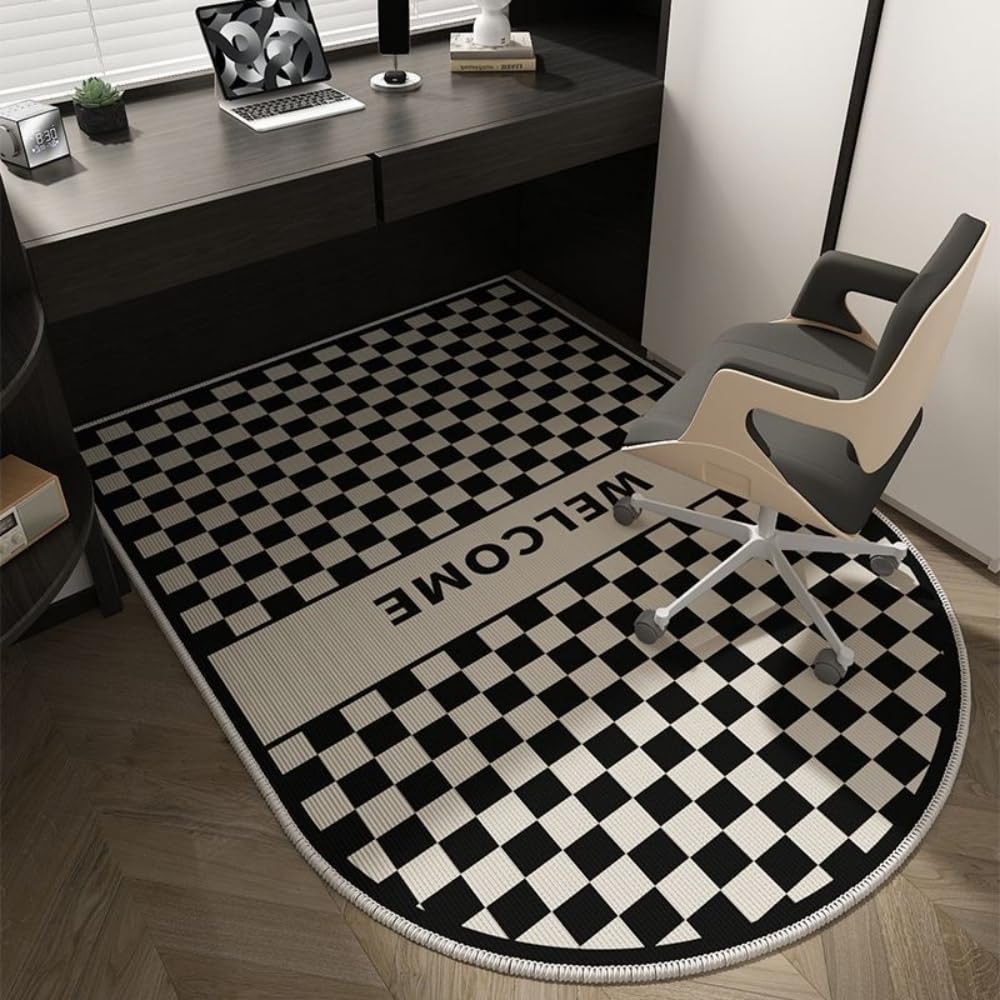 Tappetino Protettivo per Pavimento Antiscivolo Ad Arco, Tappetino per Sedia da Computer Silenzioso, Tappetino per Sedia da Scrivania Facile da Pulire per Sedie da Gioco-D||200 * 300CM