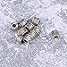 Lurrose 60pcs Surtido Patrón de Pelo Brazalete de Pelo de Aluminio Trenzado...