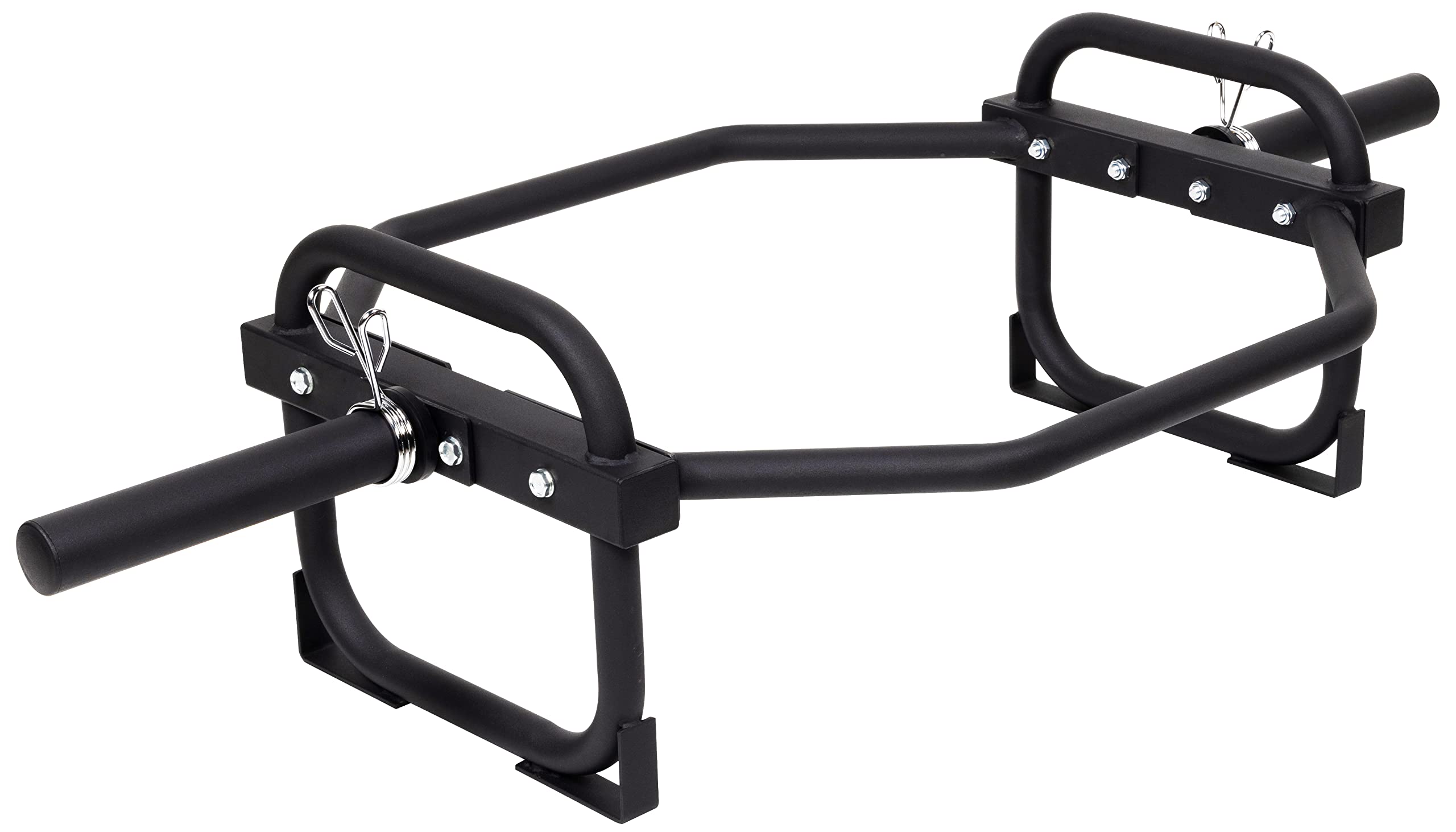 Fitvids Olympic 2-Inch Hex Weight Lifting Trap Bar, 500-Pound, Black