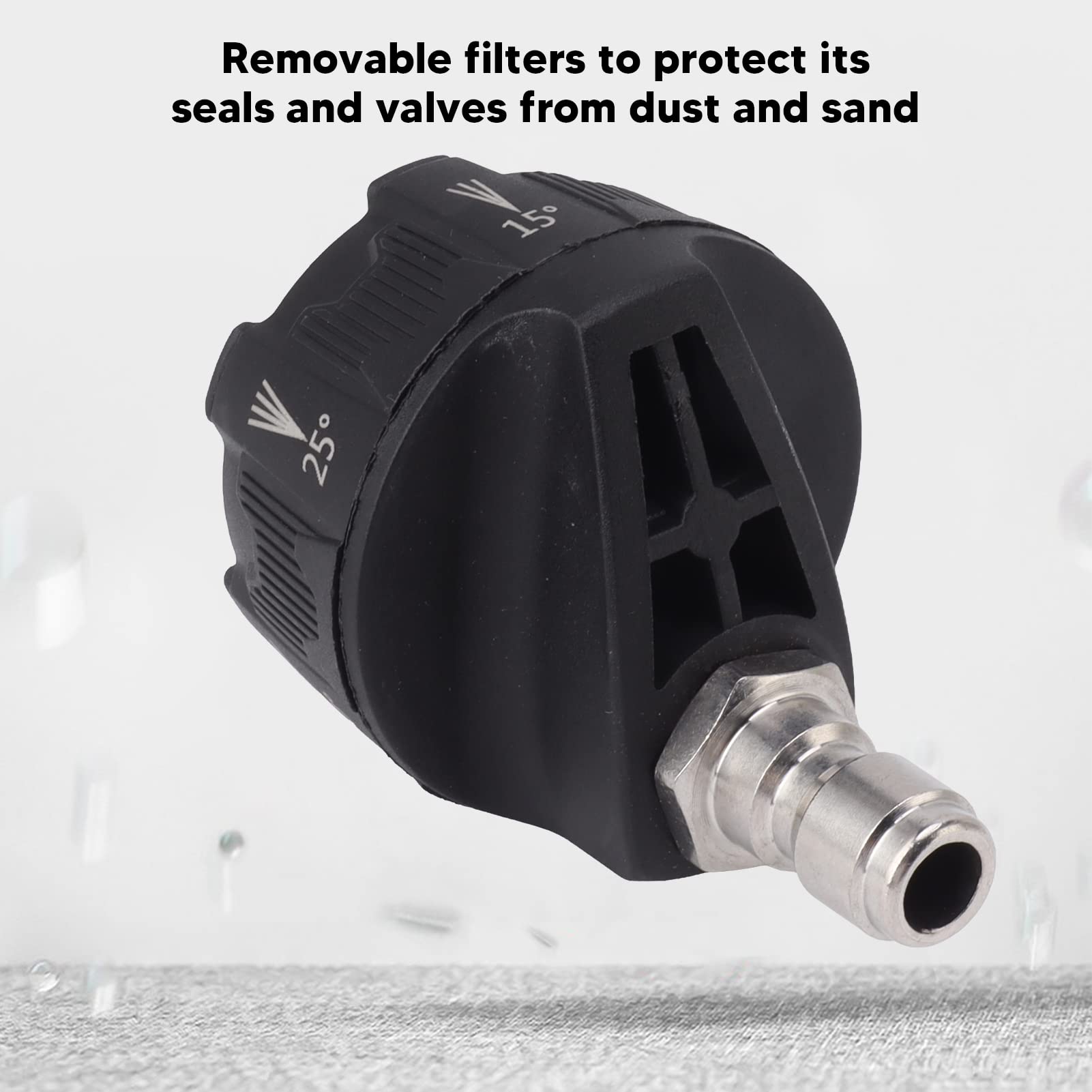 Ugello Idropulitrice 6 In 1 - Acciaio Inox, 3000 PSI, Con Connessione Rapida - Foto 9