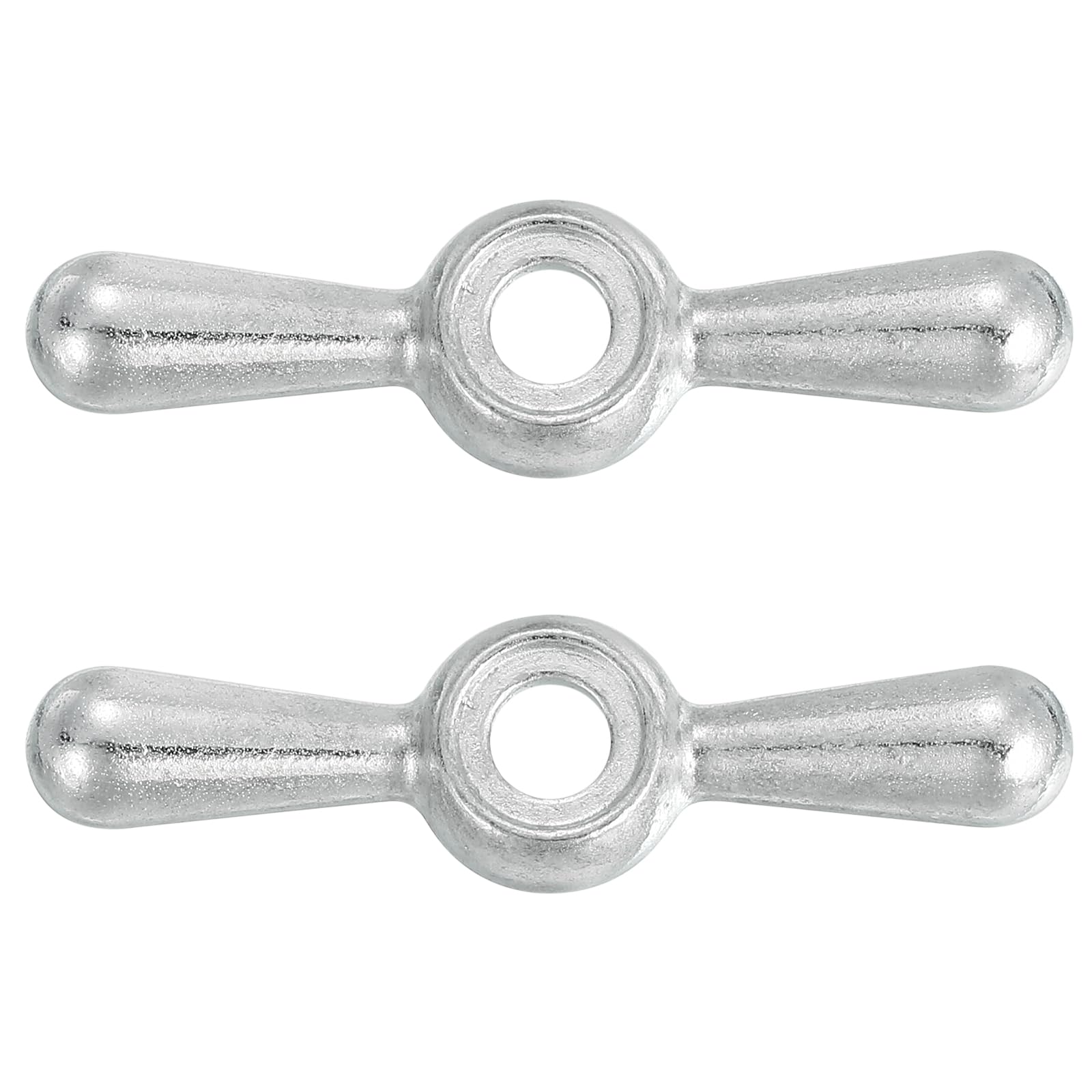 Sourcing Map 2Pcs Metal Outside Hose Bib Tee Handle, 16 Point Broach, Silver