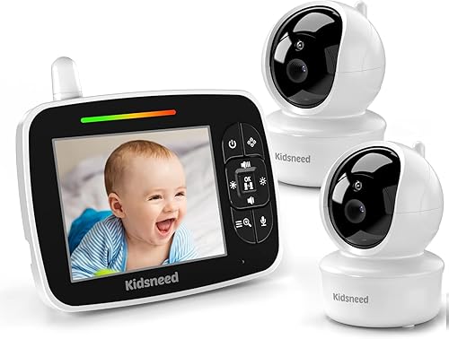 Kidsneed Monitor de bebé con 2 cámaras