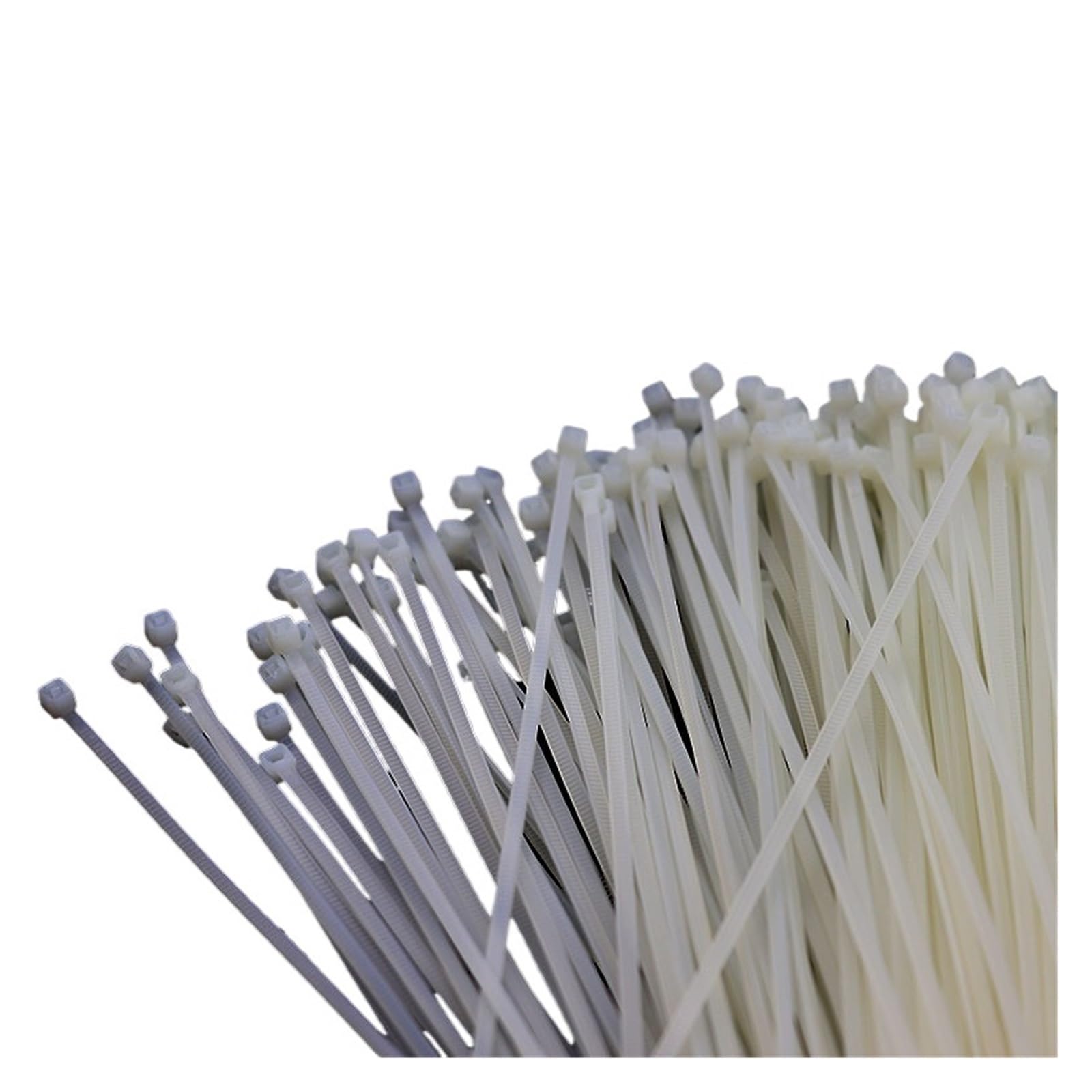 Cable Ties Self -Locking Plastic Wire Zip Ties Black White Nylon Cable Tie(White 500pcs)