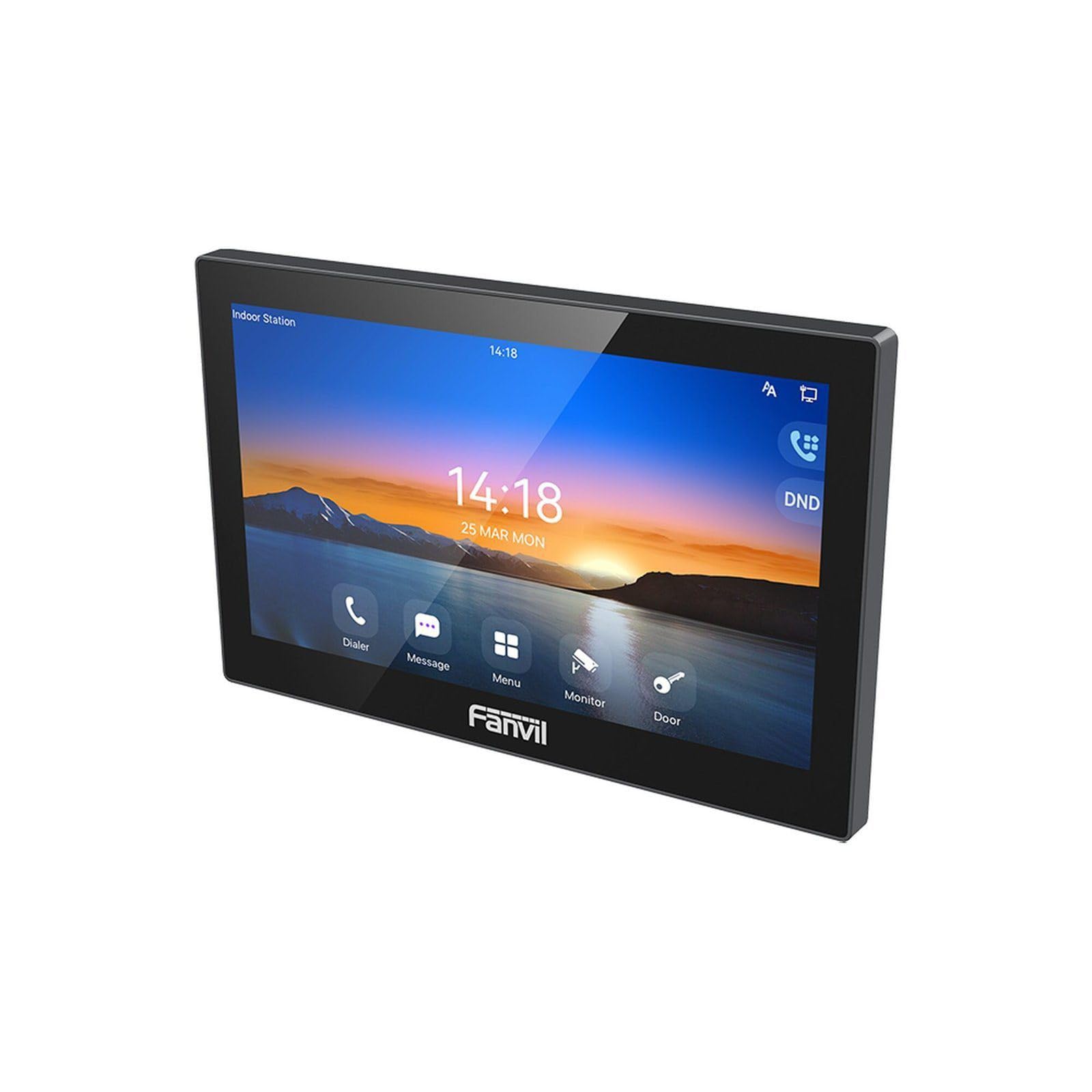 Fanvil i504W, Monitor Citofono Interno Touch Screen da 7 Pollici, Display a Colori, Controllo Accessi