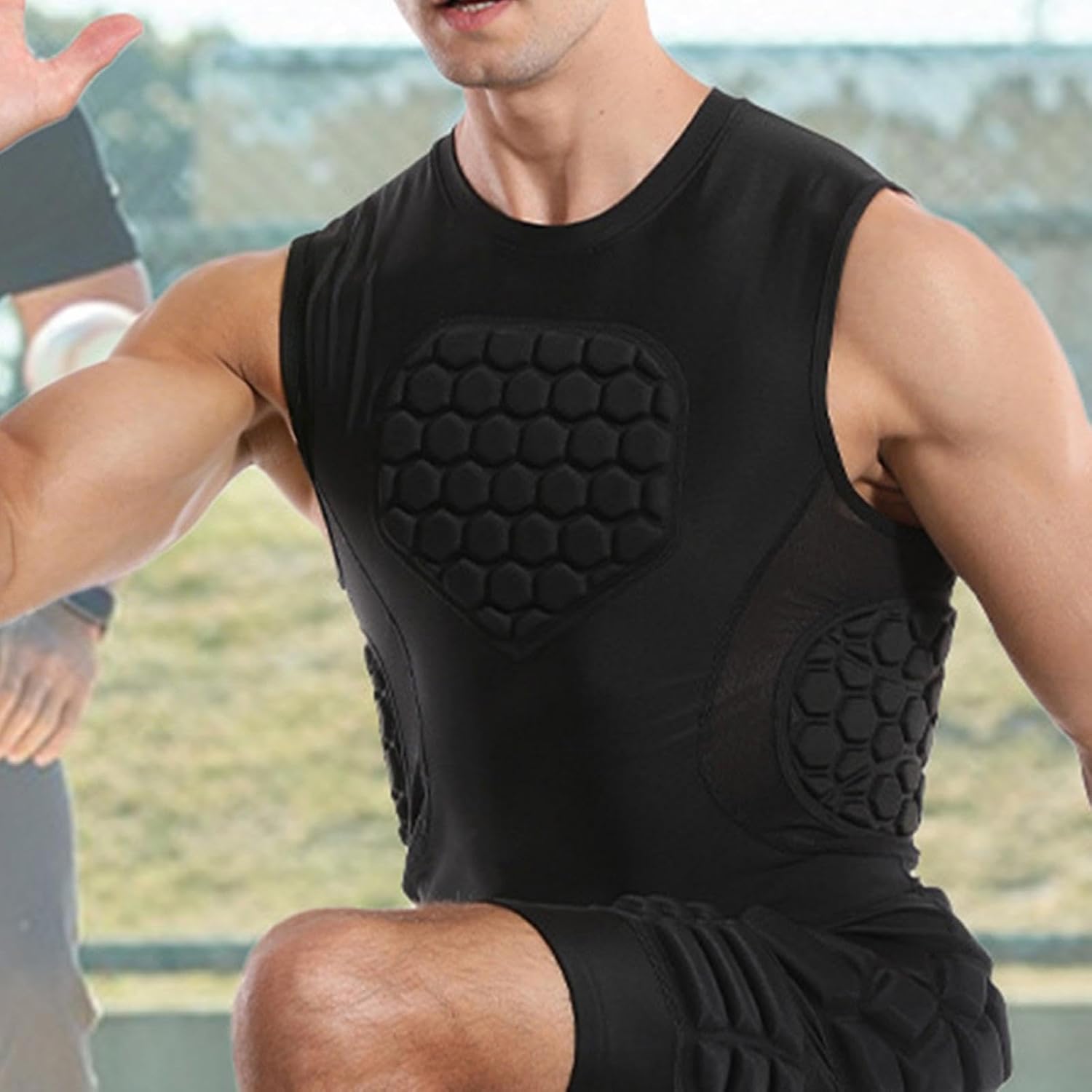 Baseball Chest Protector Youth Elastic Honeycomb Comfortable Cooling | Protective Vest Chest Guard Softball for Players Athletes Football Basketball Competition