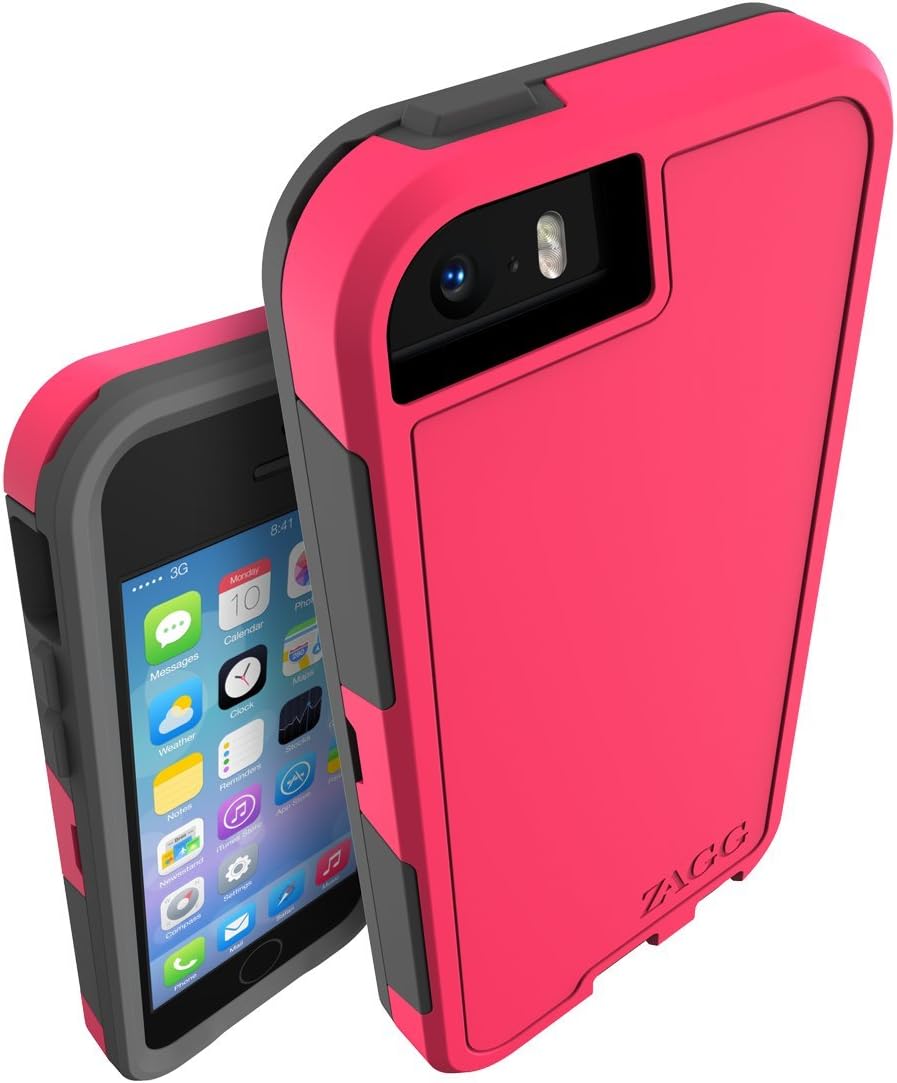 ZAGG InvisibleShield Arsenal Case with iS Extreme Screen Protector for iPhone 5 / iPhone 5S - Hot Pink