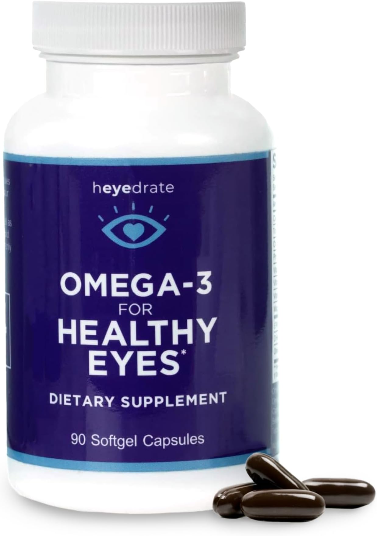 Triglyceride Omega 3 Fish Oil for Healthy Eyes – Supports Healthy Eyes with Optimal Ingredients - Easy to Swallow, Burpless - EPA, DHA, & Omega 7 Fatty Acids - 90 Count