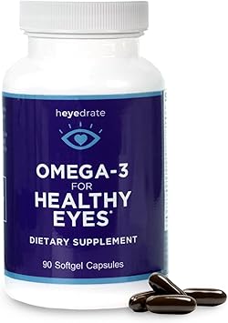Triglyceride Omega 3 Fish Oil for Healthy Eyes Supports Healthy Eyes with Optimal Ingredients - Easy to Swallow, Burpless - EPA, DHA, Omega 7 Fatty Acids - 90 Count