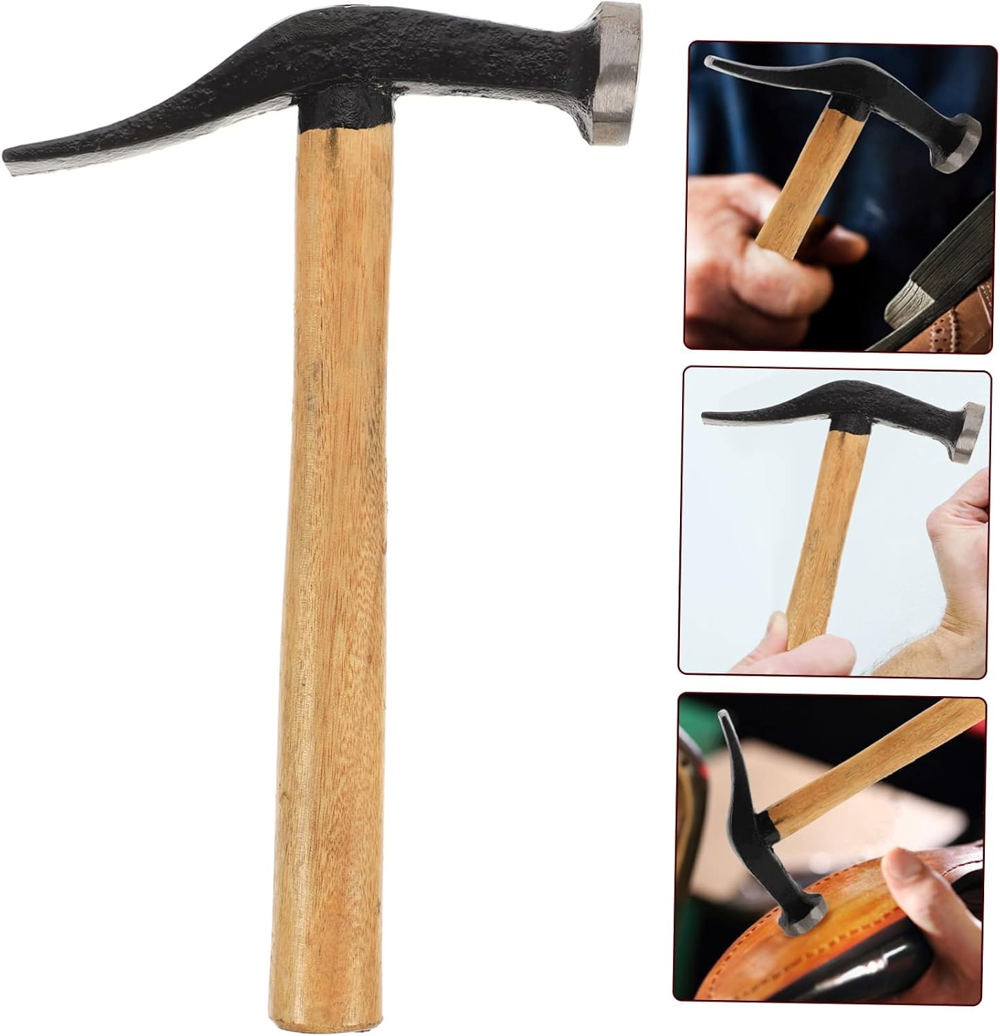 Homoyoyo Shoe Repair Sole Hammer Slip Handle Shoe Making Tool for Framers Carpenters Contractors