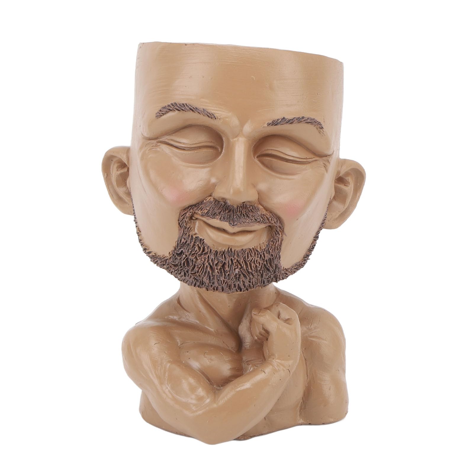Jardinière à tête pour décoration du bureau et de la maison ambiance zen et moderne