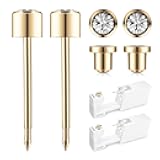 SugarTang Ear Piercing Kit with Safety Back 2 Pack Disposable Ear Piercing Gun Kit Made in 316L Surgical Stainless Steel | At Home Self Ear Piercer Kit with Preloaded Ear Stud | 4mm