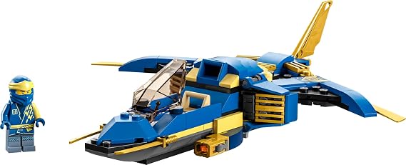 LEGO NINJAGO Jays Lightning Jet EVO 71784, Upgradable Toy Plane, Ninja Airplane Building Set, Collectible Birthday Gift Idea for Grandchildren, Kids, Boys and Girls Ages 7 and Up