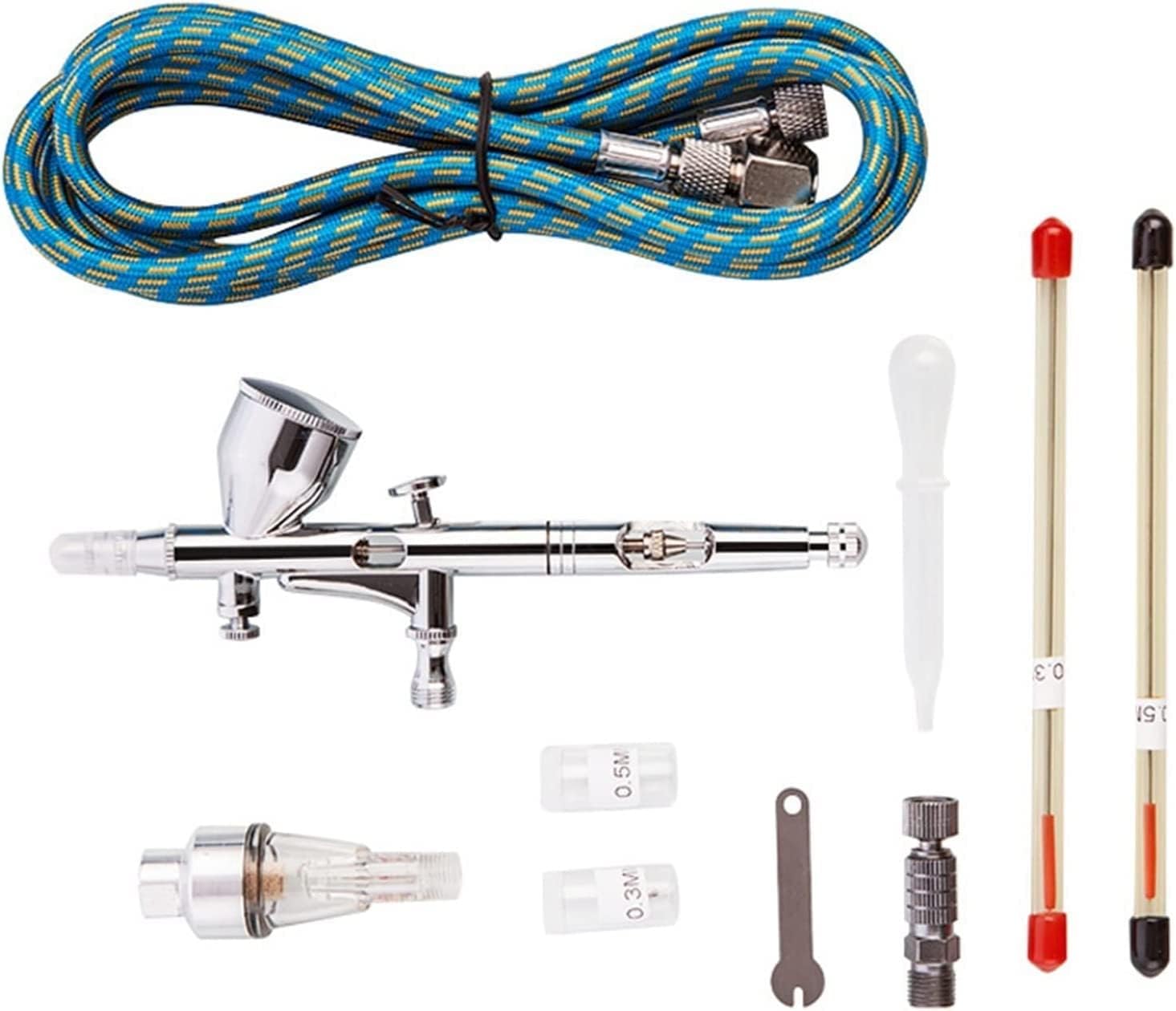 Airbrush Kit Airbrush Gravity Air Brush Spray Gun Kit for Makeup Nail Art Design Tattoo Cake Decorating for Nail Art, Makeup, Painting, and Cake Decorati