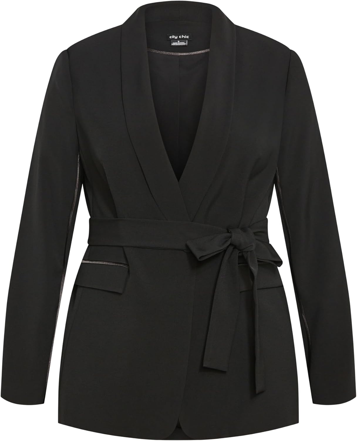 City Chic Women's Plus Size Jacket - Belted Soraya - Image 3