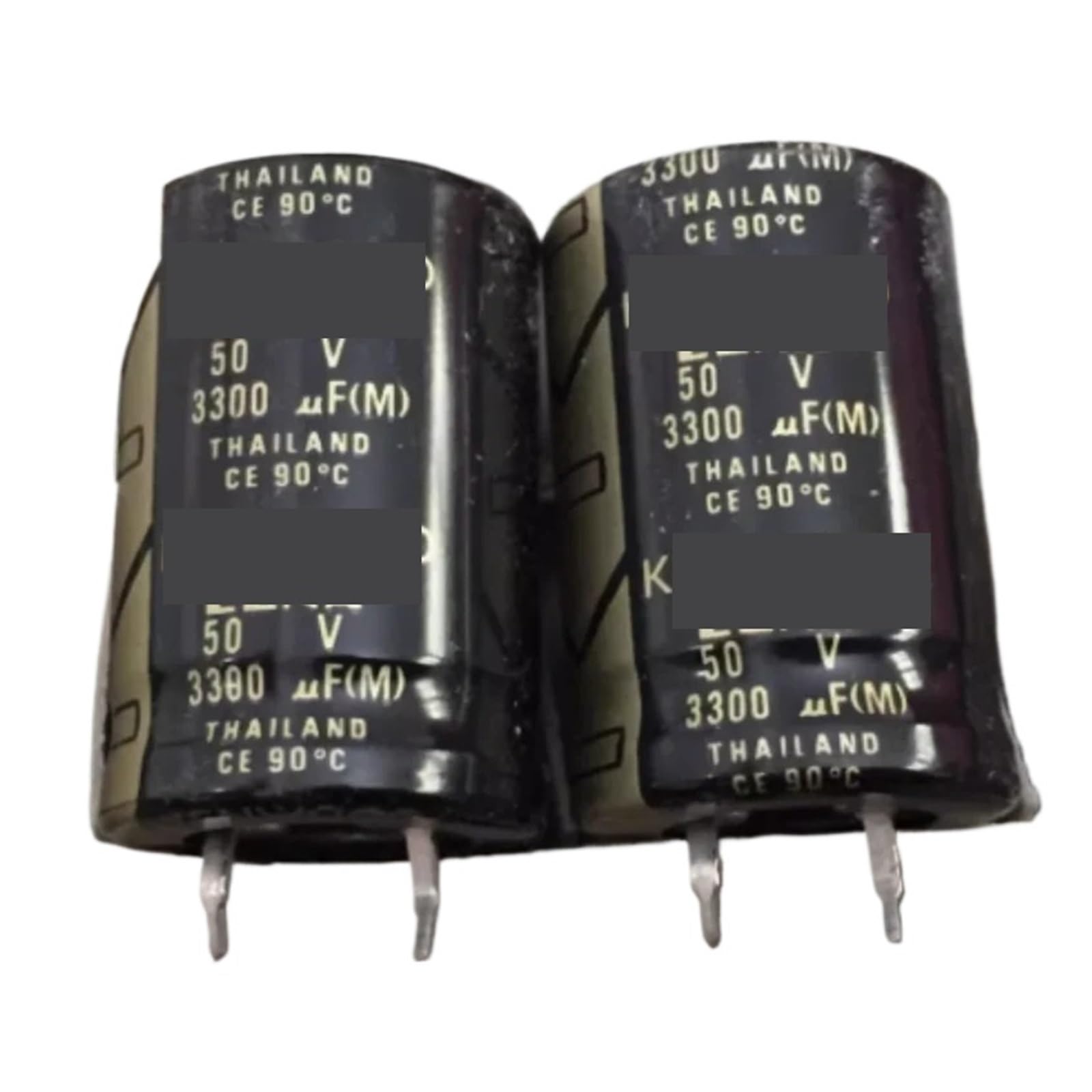 BALYDLUL 2PCS 50V 3300UF 22X35MM electrolytic capacitor 90 degree