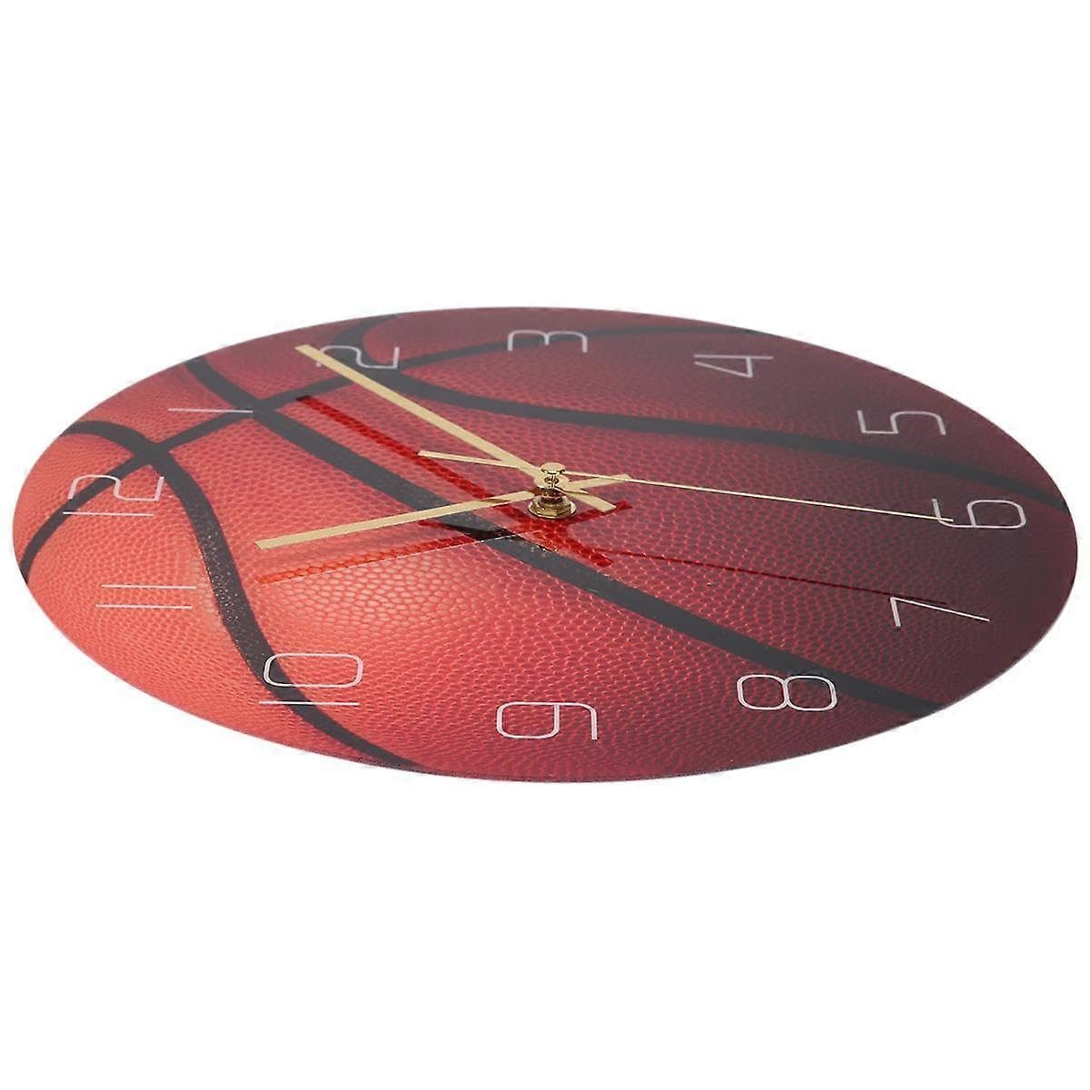 JOYHAPPST Basketball Acrylic Silent Wall Clock Bedroom Living Room Alarm Clock Birthday Present for Room Decor