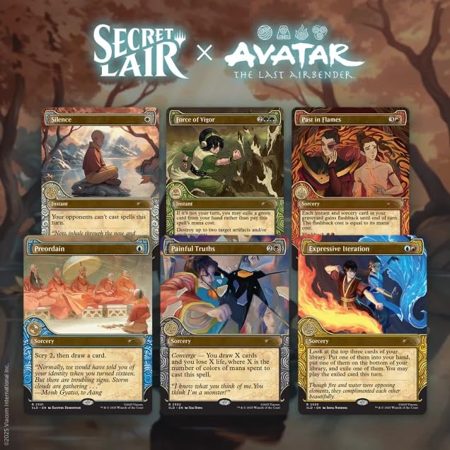 Magic the Gathering Secret Lair x Avatar: The Last Airbender - One with The Elements (Foil)