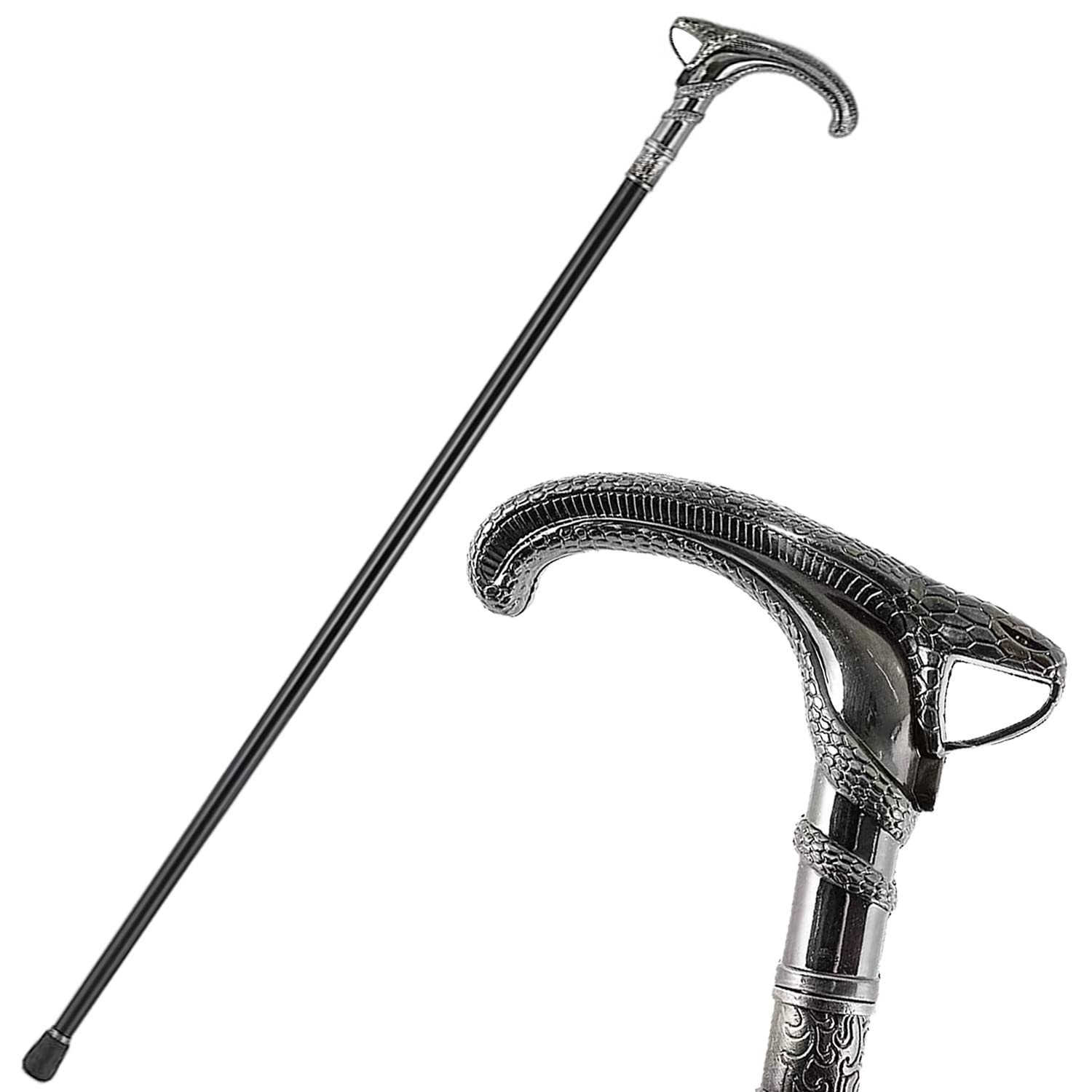 36 Inches Full Metal Cane,Gentleman's Walking Stick,Halloween Party Performance Props