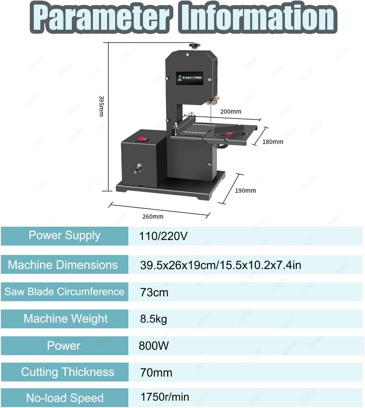 Professional Benchtop Band Saw, 0-45° Tiltable Metal Table,Throat Depth: 90mm/3.5in,for Curved/Straight Cuts, Hardwood, Softwood, Acrylic Foam Cutting