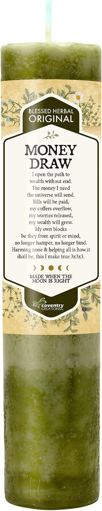 Blessed Herbal Candle Money Draw