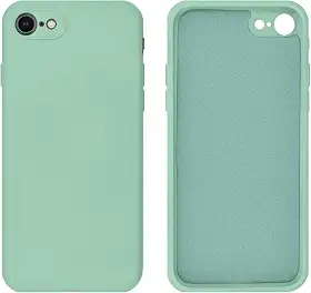 Capinha Compativel com iPhone 7, 8, SE 2ª e 3ª Geração Silicone Aveludado com Proteção de Câmera