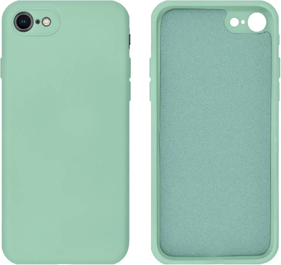 Capinha Compativel com iPhone 7, 8, SE 2ª e 3ª Geração Silicone Aveludado com Proteção de Câmera